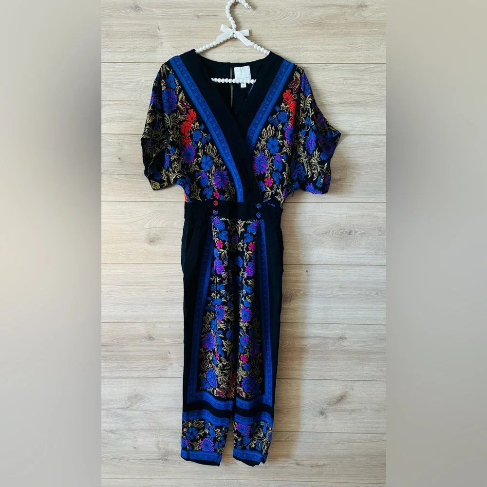 Anthropologie Multicolor Floral Jumpsuit